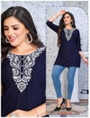 Fashion Talk Short And Sweet Rayon Designer Tunic Short Kurtis Suppliers In Mumbai
